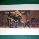 Vintage Star Wars Art 1982 ROTJ Ralph McQuarrie Print #6 Luke vs. Rancor Monster