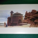 Vintage Star Wars Art 1982 ROTJ Ralph McQuarrie Print #1 C-3PO & R2-D2 on Tatooine