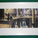 Vintage Star Wars Art 1982 ROTJ Ralph McQuarrie Portfolio Print #12 Princess Leia and Wicket