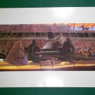 Vintage Star Wars Art 1982 ROTJ Ralph McQuarrie Print #7 Jabba the Hutt,s  Desert Barge