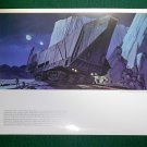Vintage Star Wars Art 1977 ANH Ralph McQuarrie Portfolio Print #2 Jawa's Sandcrawler