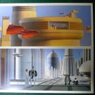 Vintage Star Wars Art 1980 ESB Ralph McQuarrie "Cloud Car/City" Lot Prints #20 & 21