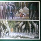 Vintage Star Wars Art 1980 ESB Ralph McQuarrie "Yoda and Luke" Lot Prints #16 & 17