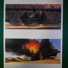 Vintage Star Wars Art 1982 ROTJ Ralph McQuarrie Portfolio Prints Dessert Skiff Lot 2