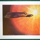 Battlestar Galactica Ralph McQuarrie Portfolio Print #24 Galactica Leaves The Quadrant