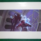 Vintage Star Wars Art 1982 ROTJ Ralph McQuarrie Portfolio Print #16 The Emperor & Luke Battle