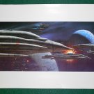 Vintage Star Wars Art 1982 ROTJ Ralph McQuarrie Print #18 The Rebel Armada