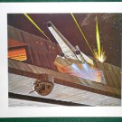 Battlestar Galactica Ralph McQuarrie Portfolio Print #23 Viper Defends Galactica