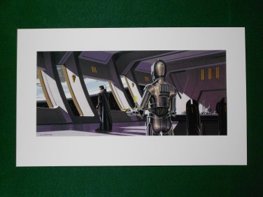 Star Wars Phantom Menace 1999 Doug Chiang Portfolio Print #2 Obi-Wan