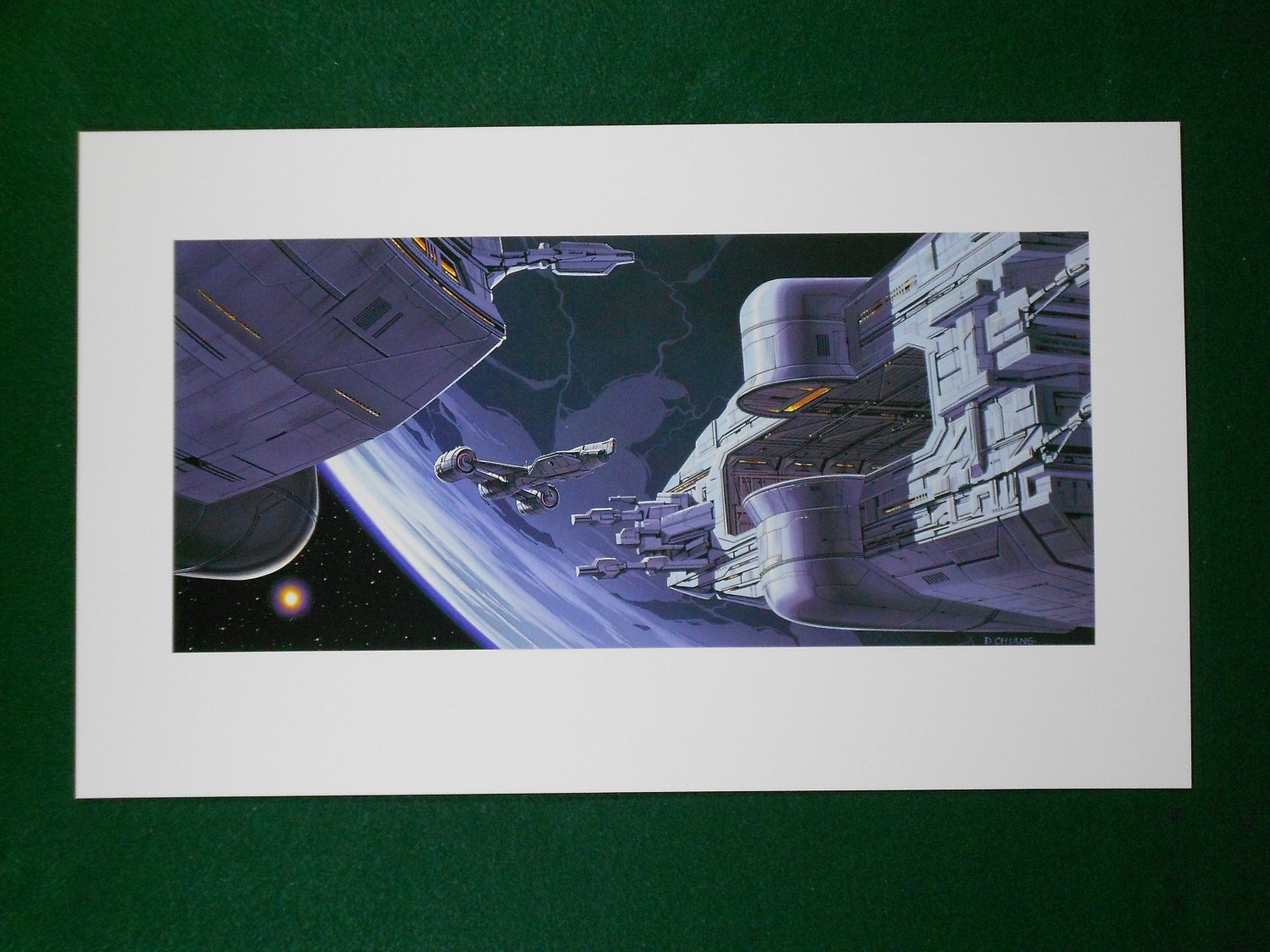 Star Wars Phantom Menace 1999 Doug Chiang Folio Art Print #3 Republic ...