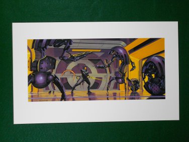 Star Wars Phantom Menace 1999 Doug Chiang Portfolio Print #4 Battle Droids