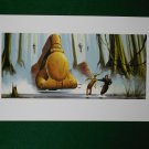 Star Wars Phantom Menace 1999 Doug Chiang Portfolio Print #6 Jar Jar & Qui-Gon