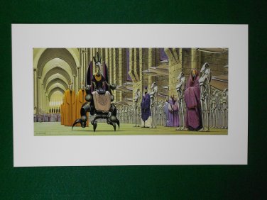 Star Wars Phantom Menace 1999 Doug Chiang Portfolio Print #9 Royal Court