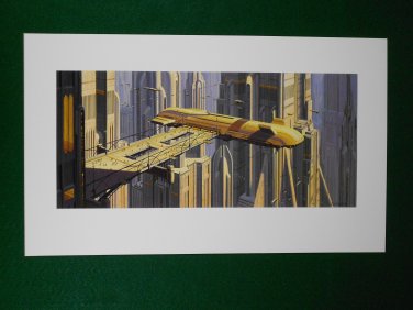 Star Wars Phantom Menace 1999 Doug Chiang Portfolio Print #14 Theed City