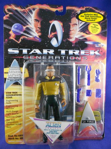 Star Trek Generations 1994 &acirc;�� Lieutenant Commander LaForge &acirc;��1701-D&acirc;�� - MINMP
