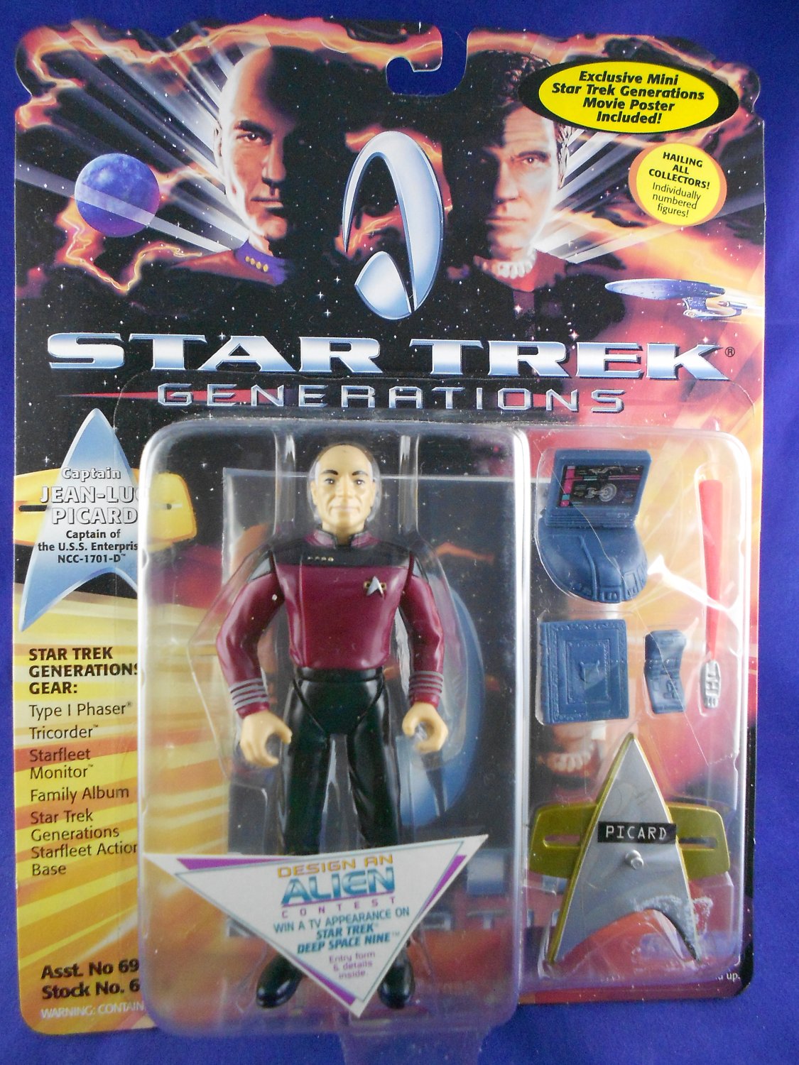 Star Trek Generations 1994 – Captain Jean-Luc Picard “1701-D ...