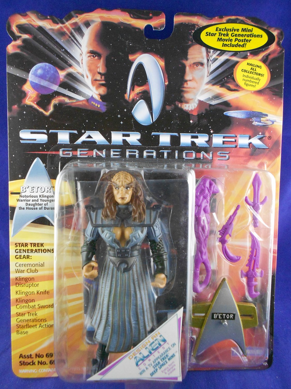 Star Trek Generations 1994 – B’Etor The Klingon “Daughter Of Duras” - MINMP