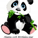 Cute Panda Bear  Party Edible image Cake topper