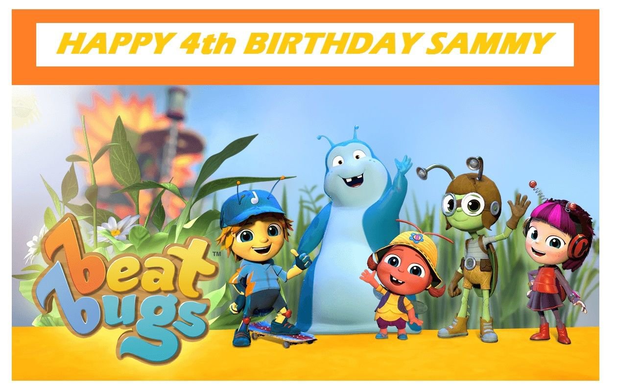 Beat Bugs Edible image Cake topper decoration