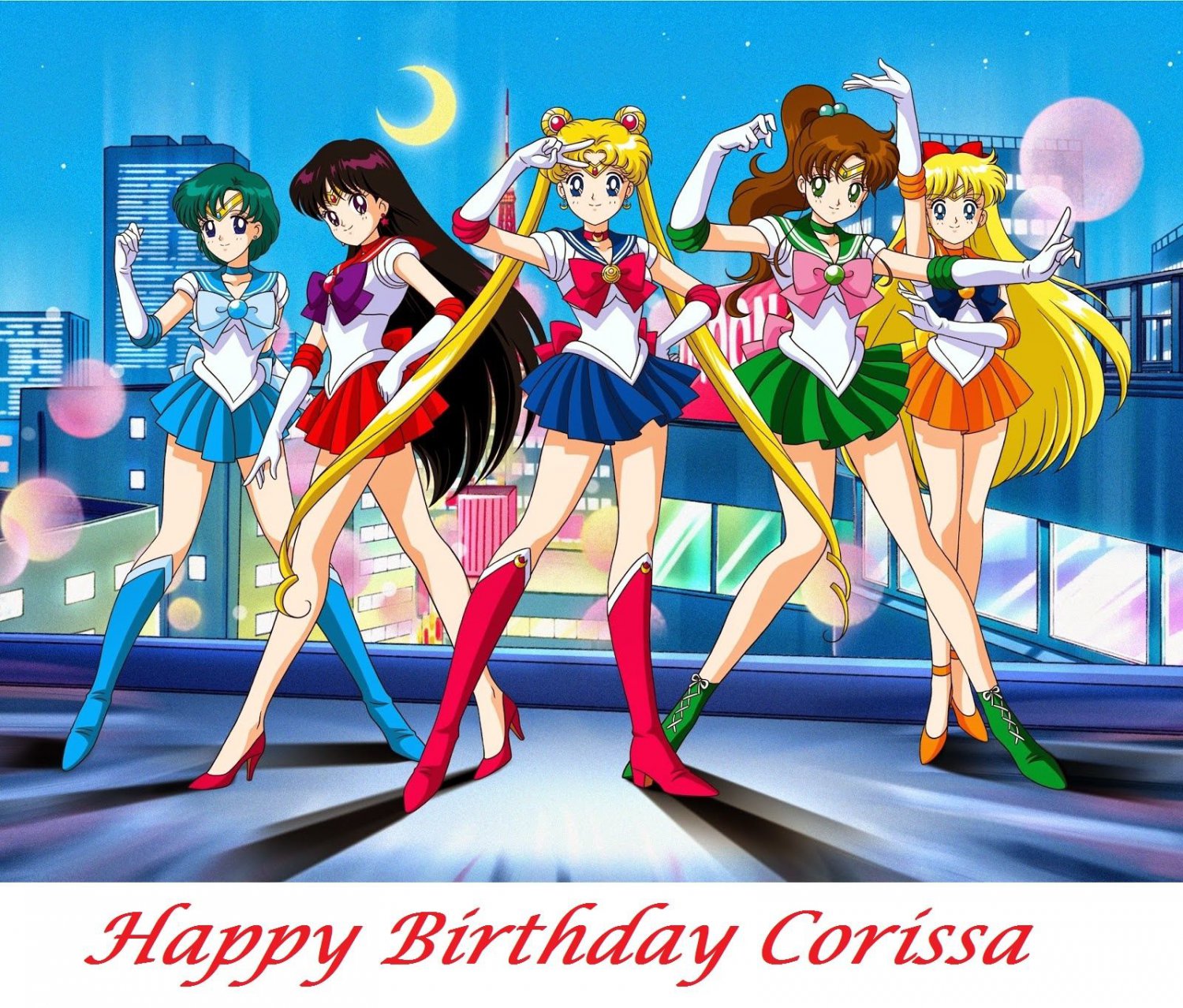 Sailor Moon Party  Edible image Cake topper