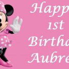 Minnie Mouse Pretty in Pink Edible image Cake topper decoration