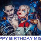 Suicide Squad Joker and Harley Quinn Edible Cake topper decoration