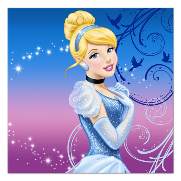 Cinderella Edible image Cake topper decoration