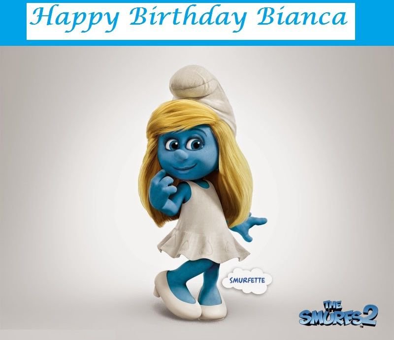 Smurf Movie 2 Smurfette Edible Cake topper decoration