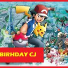 POKEMON X and Y Pikachu and Ash Party Edible image Cake topper decoration