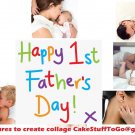 Custom Father's Day w/ Your Own Pics Edible image Cake topper decoration