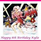 Jem and the Holograms Party  Edible image Cake topper