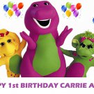 Barney and Friends Baby Bop Party Edible image Cake topper