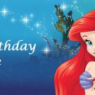 Little Mermaid Party Edible  image Cake topper decoration