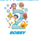 Bubble Guppies 2ND Birthday Edible Cake topper decoration