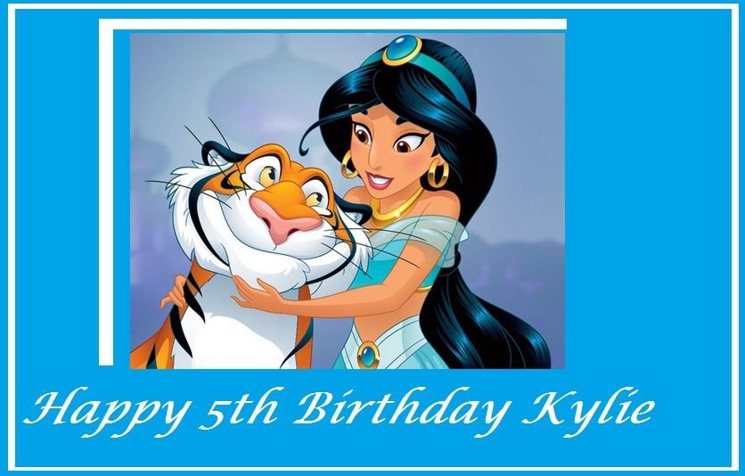 Aladdin Princess Jasmine Edible image Cake topper decoration