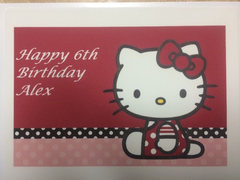 Hello Kitty Edible image Cake topper decoration