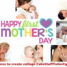 Custom Mother's Day w/ Your Own Pics Edible image Cake topper decoration
