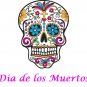 Halloween Skelebration Skull Day of the Dead Edible Cake topper decoration