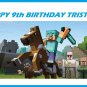 Minecraft Edible image Cake topper decoration