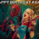 Suicide Squad Harley Quinn &  DeadPool  Edible image Cake topper decoration