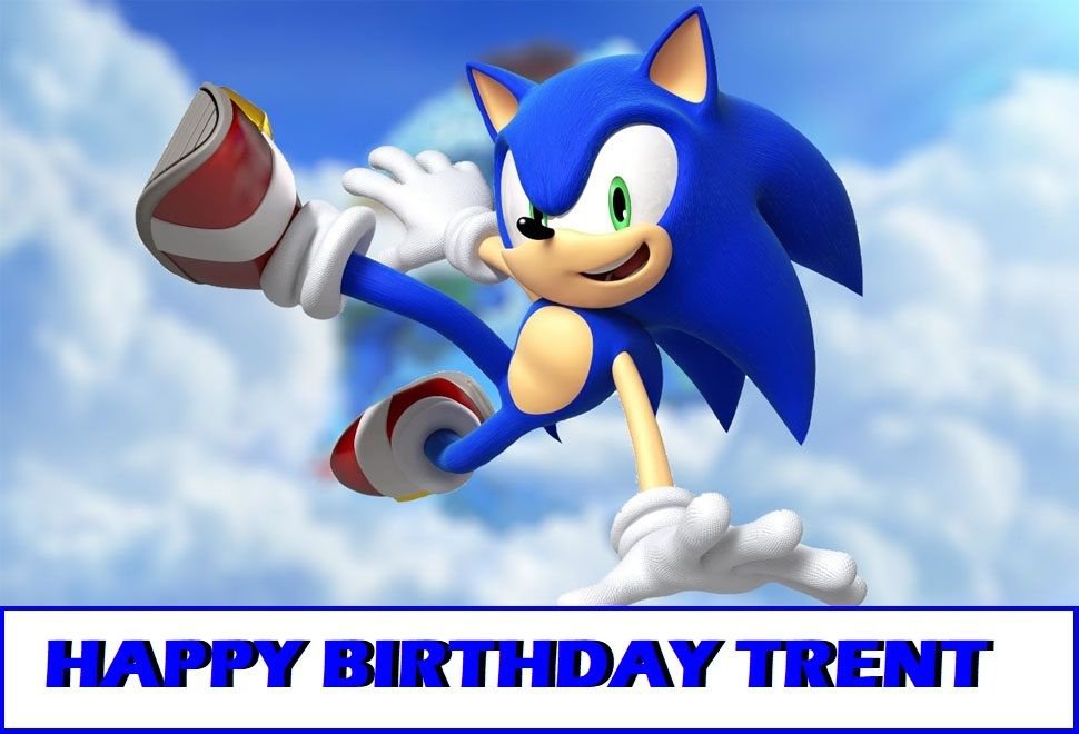 Sonic the Hedge Hog Edible image Cake topper decoration