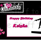 Gymnastics Themed  Edible image Cake topper decoration