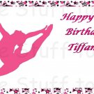 Gymnastics Star Themed  Edible image Cake topper decoration