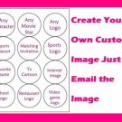Create Your Own Personalized  Edible Cupcakes or Cookie  2' topper decoration