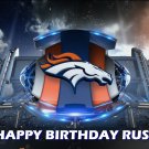 NFL Denver Broncos Football  Edible image Cake topper