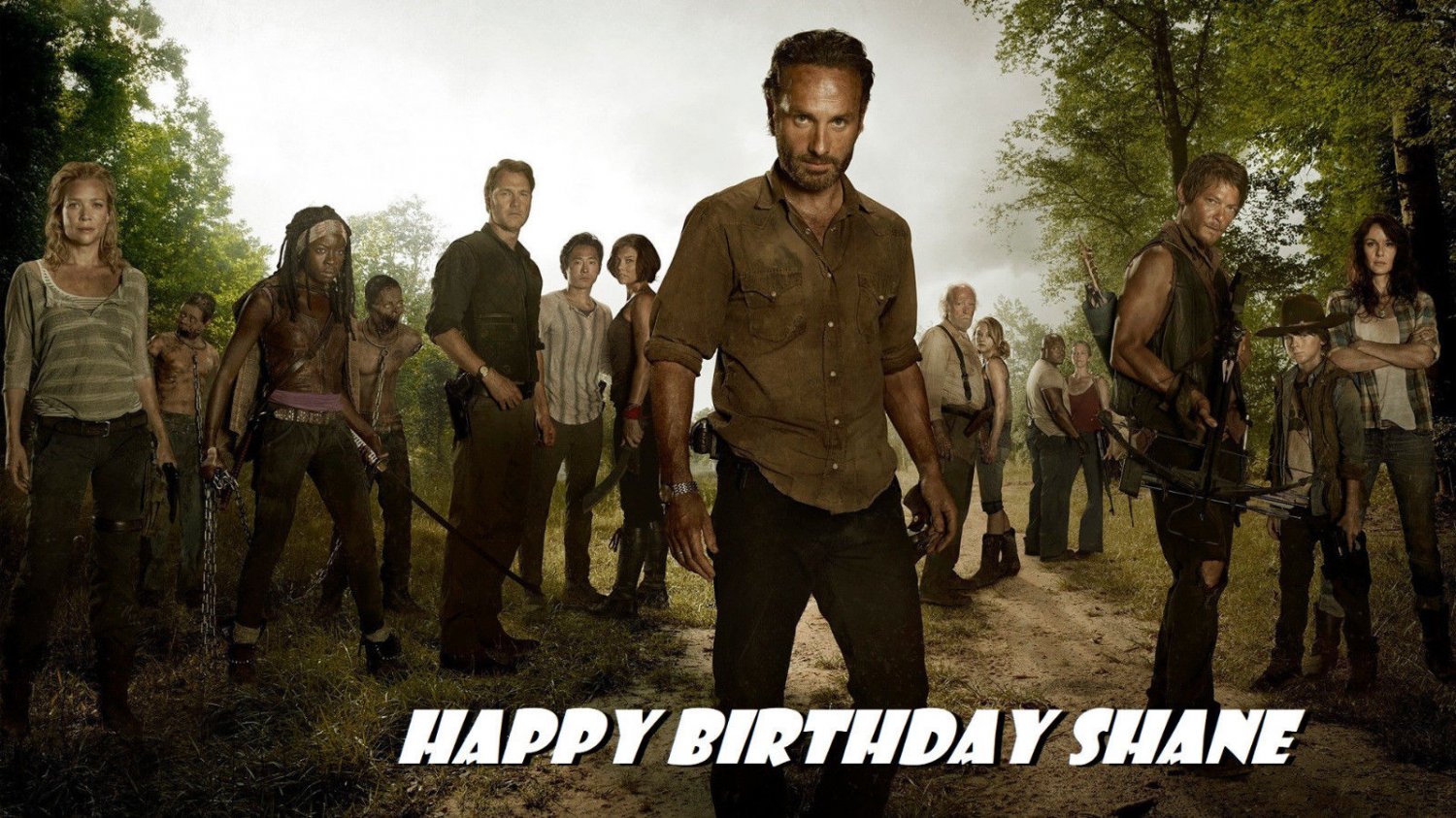 The Walking Dead Edible image Cake topper decoration