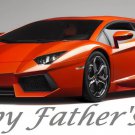 Father's Day Birthday  Sports Car Edible image Cake topper decoration