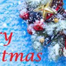 Merry Christmas  Wreath Decorations  Edible image Cake topper decoration