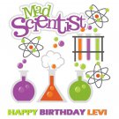 Mad Scientist Science Lab Edible image Cake topper decoration