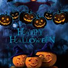 Halloween Haunted House w/ Pumpkins  Edible image Cake topper decoration